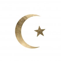 Moon and Star - Metallic/foil Gold S